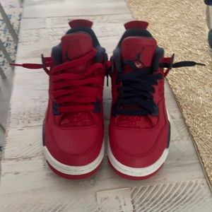 Jordan 4s fiba retro red blue and white
